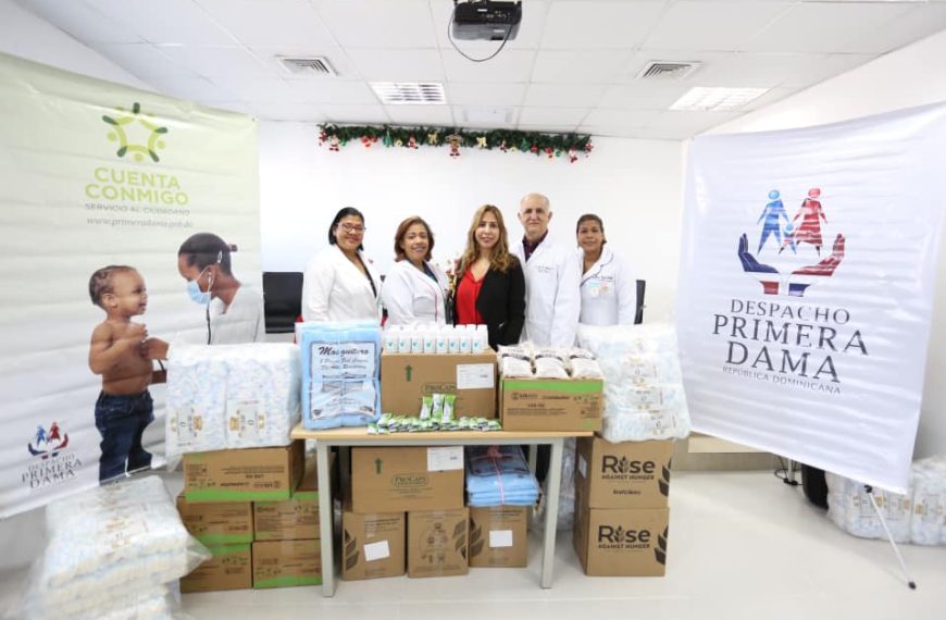 Despacho de la Primera Dama aporta medicamentos y diversos productos a pacientes del Hospital Materno Infantil San Lorenzo de Los Mina
